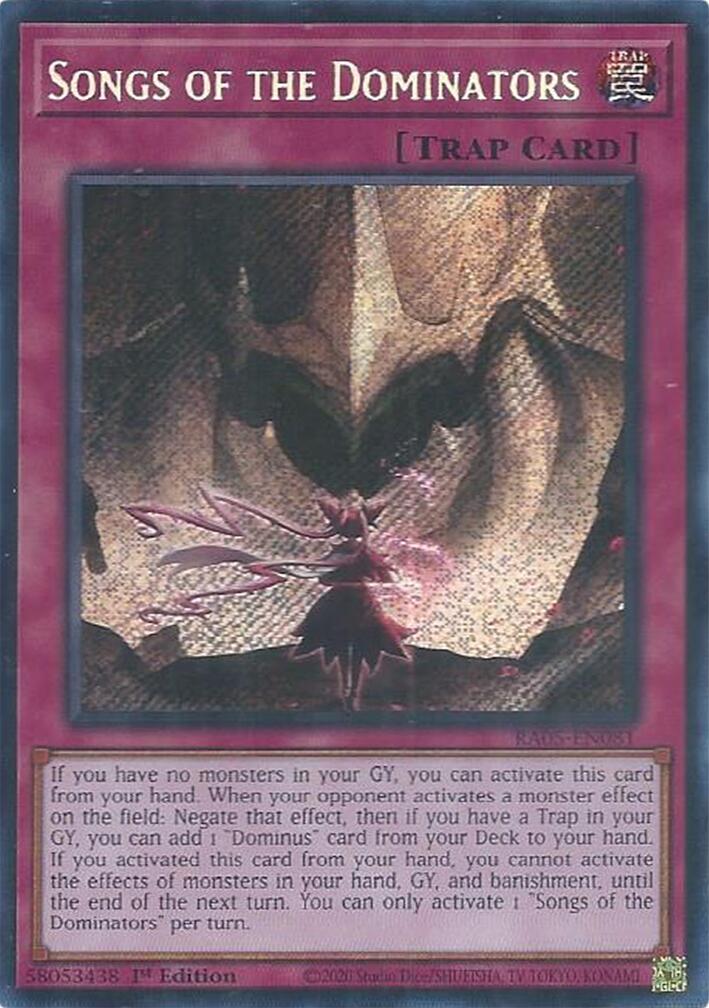 Songs of the Dominators (Secret Rare)
