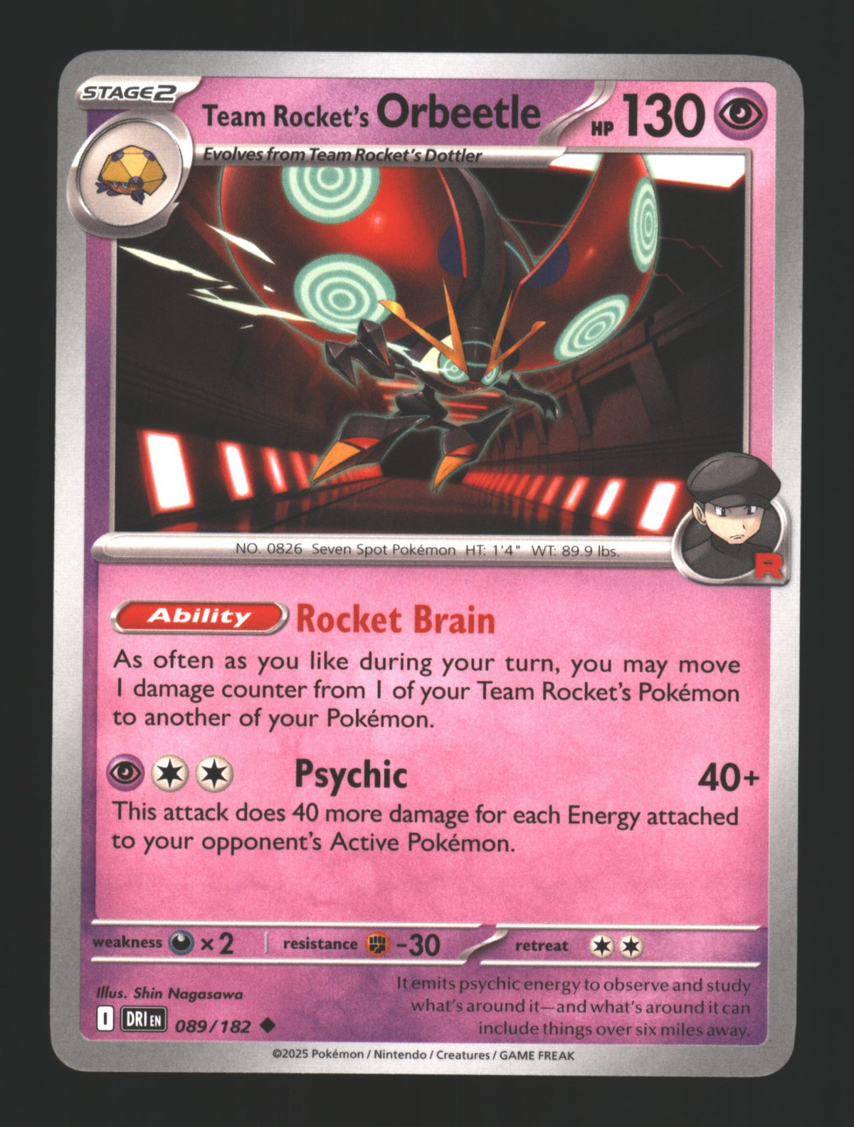 Team Rocket's Orbeetle - 089/182